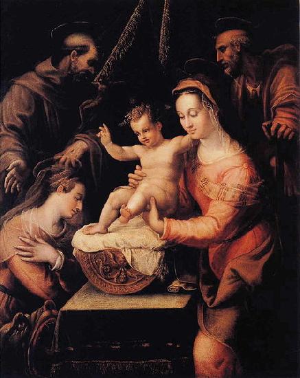 Lavinia Fontana Holy Family with Saints oil painting image
